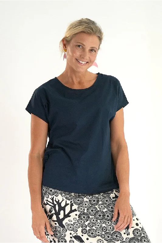 Tilly Top Plain Navy