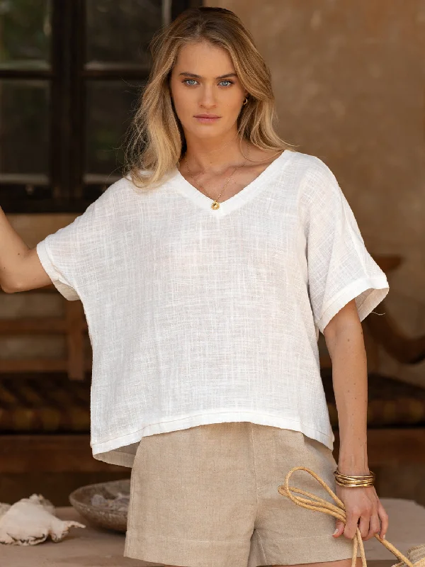 Montego Cotton Top White