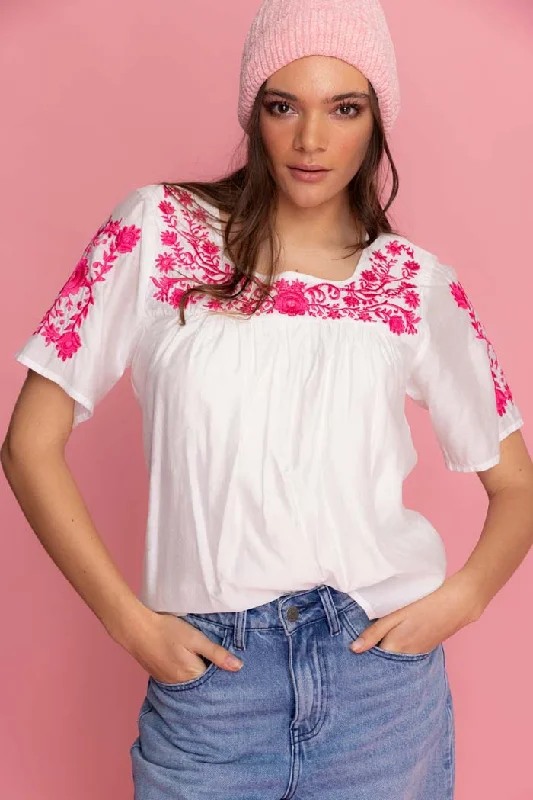 Hope Embroidered Top