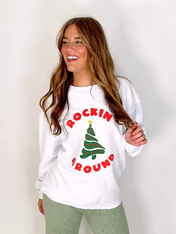 Rockin' Around Corded Sweatshirt