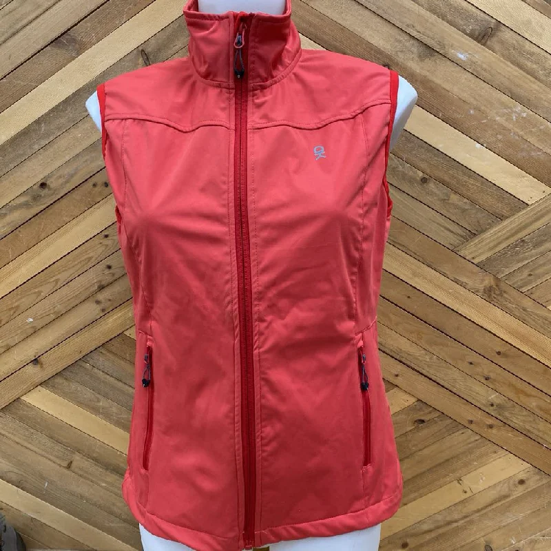 Little Donkey Andy Women's Softshell Vest: Red-women-SM