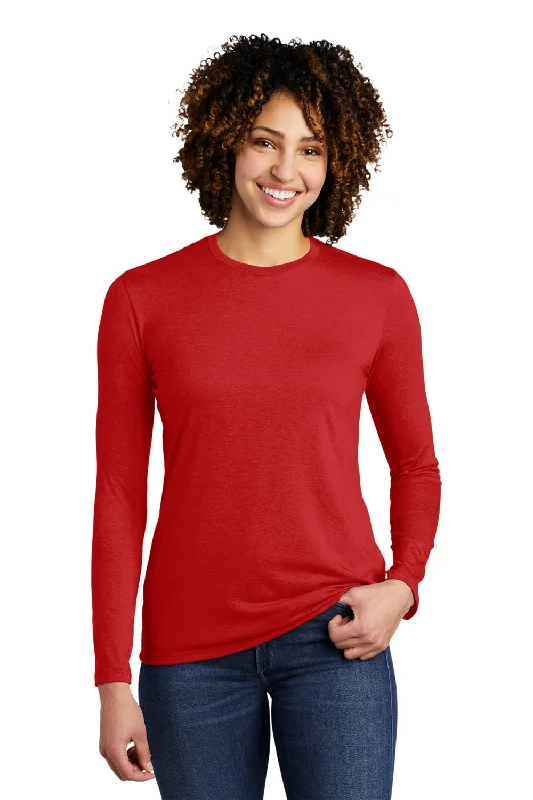 Allmade Womens Long Sleeve Crewneck T-Shirt - Rise Up Red