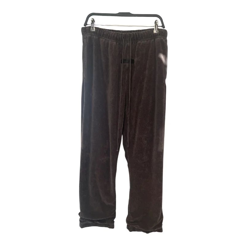 ESSENTIALS/Straight Pants/S/Velour/BRW/ESSENTIALS VELOUR SWEATPANTS