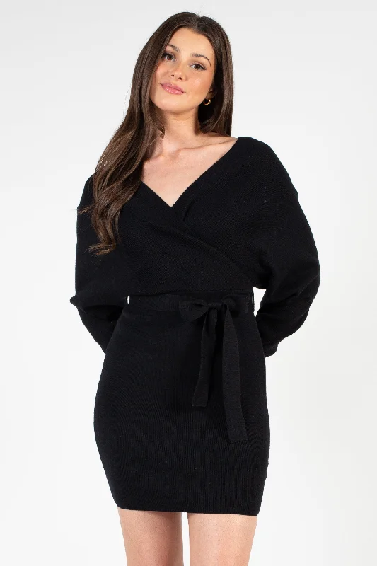 Chiara Ribbed Sweater Dress