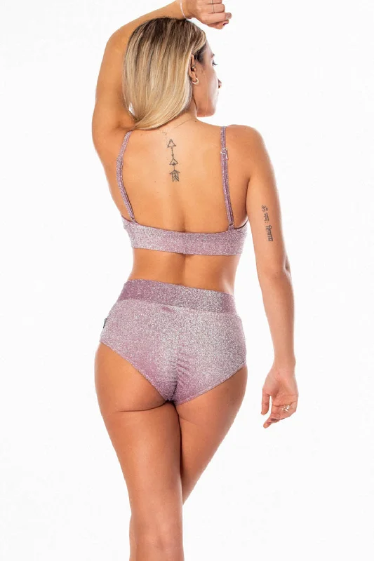 Cyra light purple high waisted bottom