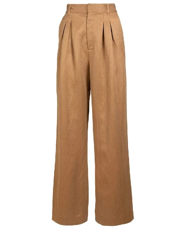 Brown Woven Mari Pant