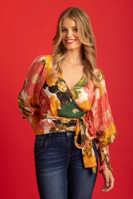 Sheryl Wrap Top