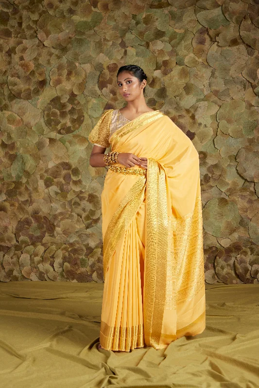 Arshana in Mustard Yellow/ ಪಾನಕ Arshana Saree