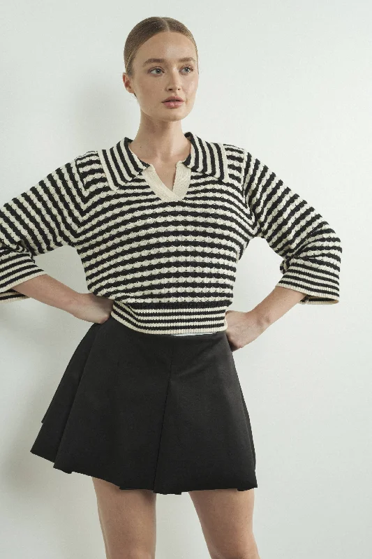 Jacquard stripe Sweater