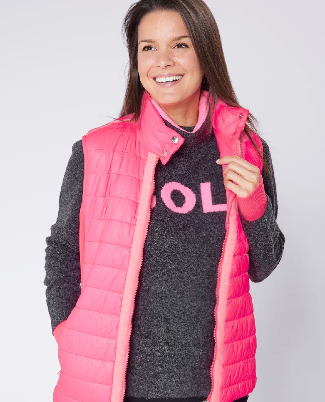 SWING OUT SISTER Victoria Active Vest Neon Pink