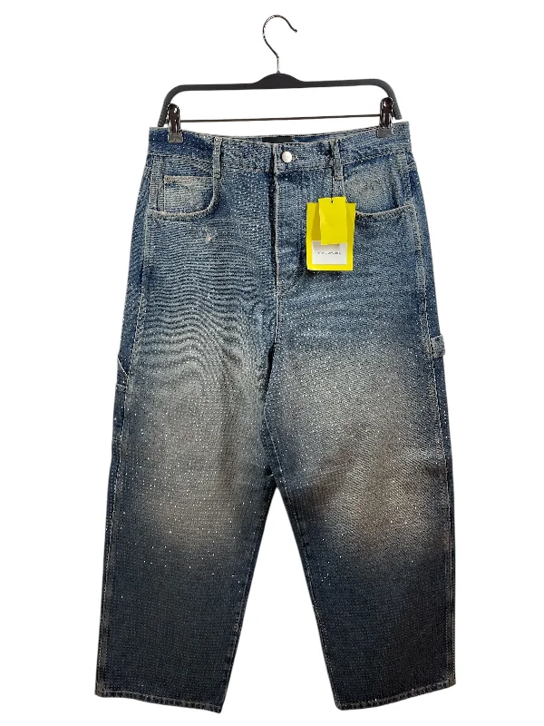 MARC JACOBS/Straight Pants/28/Glitter/Denim/BLU/