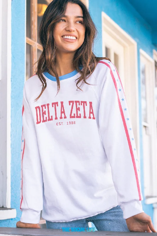 Delta Zeta Olympic Raglan Crewneck