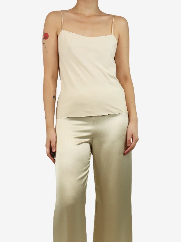 Neutral silk camisole - size S