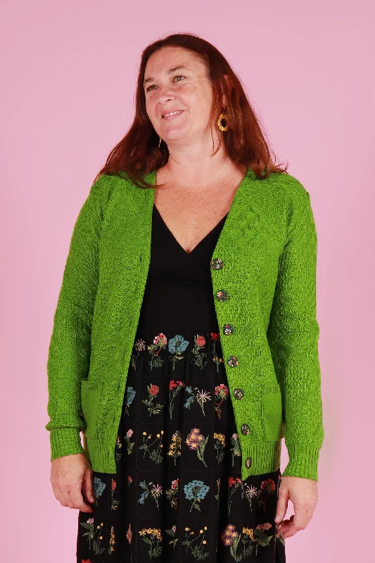 Cosy Clementine Cardie Granny Smith