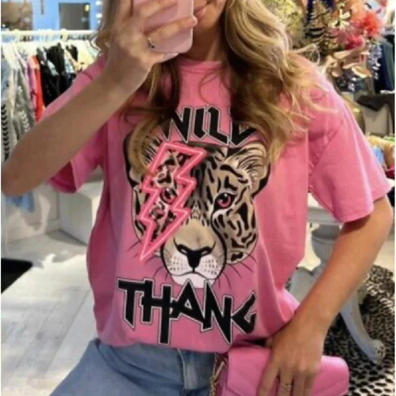 The Boutique Wild Thang Oversized Tee