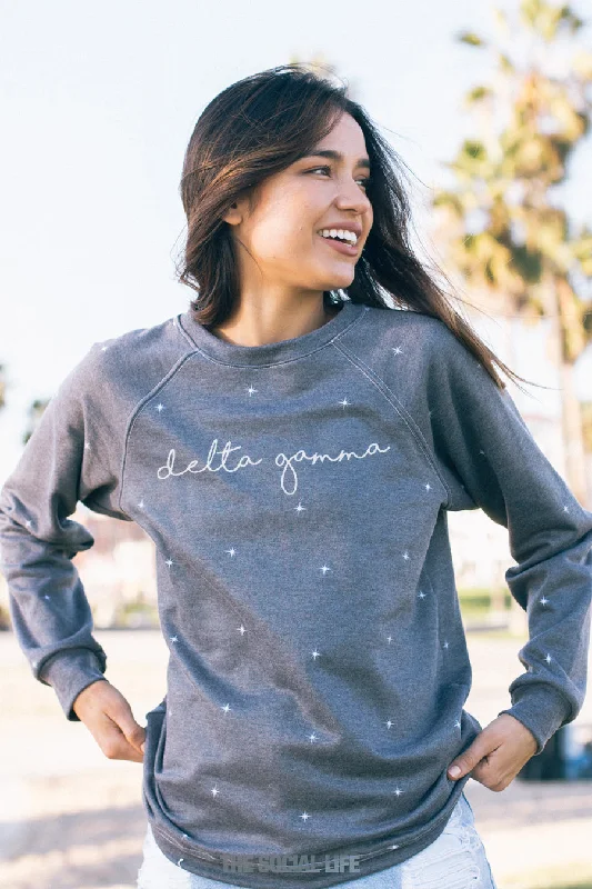 Delta Gamma Stellar Raglan Crewneck