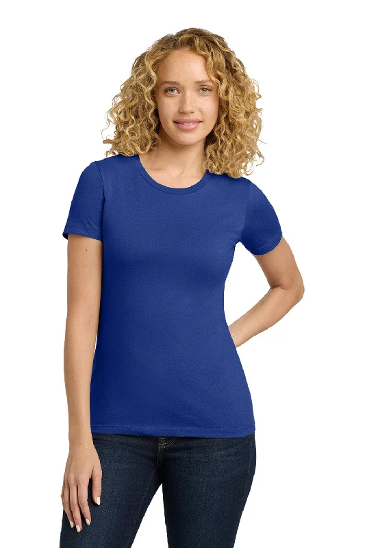 Next Level Womens Boyfriend Fine Jersey Short Sleeve Crewneck T-Shirt - Royal Blue