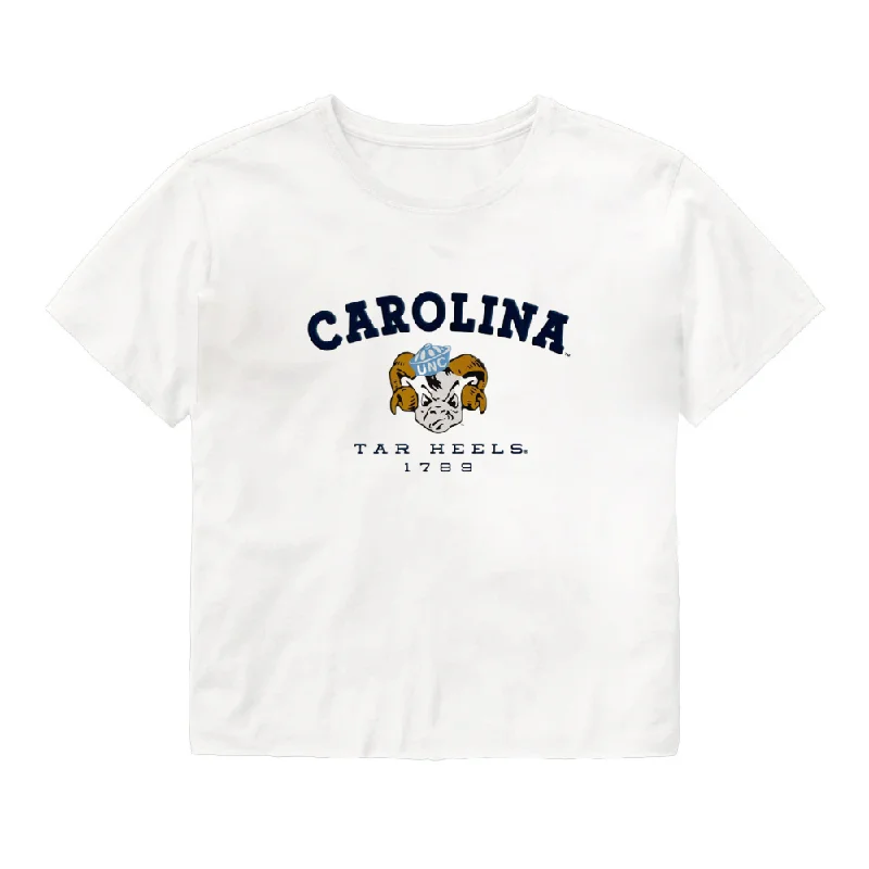 North Carolina Tar Heels Vintage Embroidered Crop Top