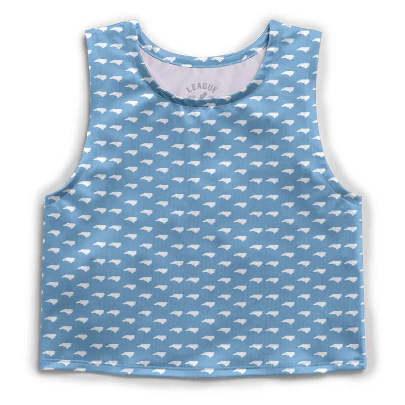 North Carolina Patterned Cropped Tank Top Athletic Fit