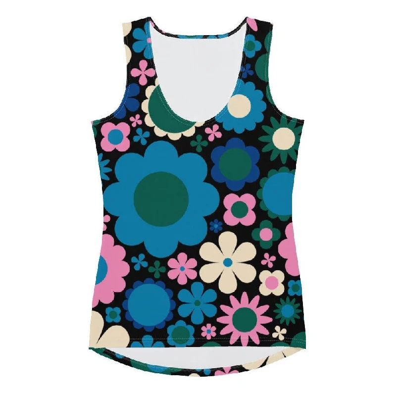 BLOOMPOP blue pink - Tank Top