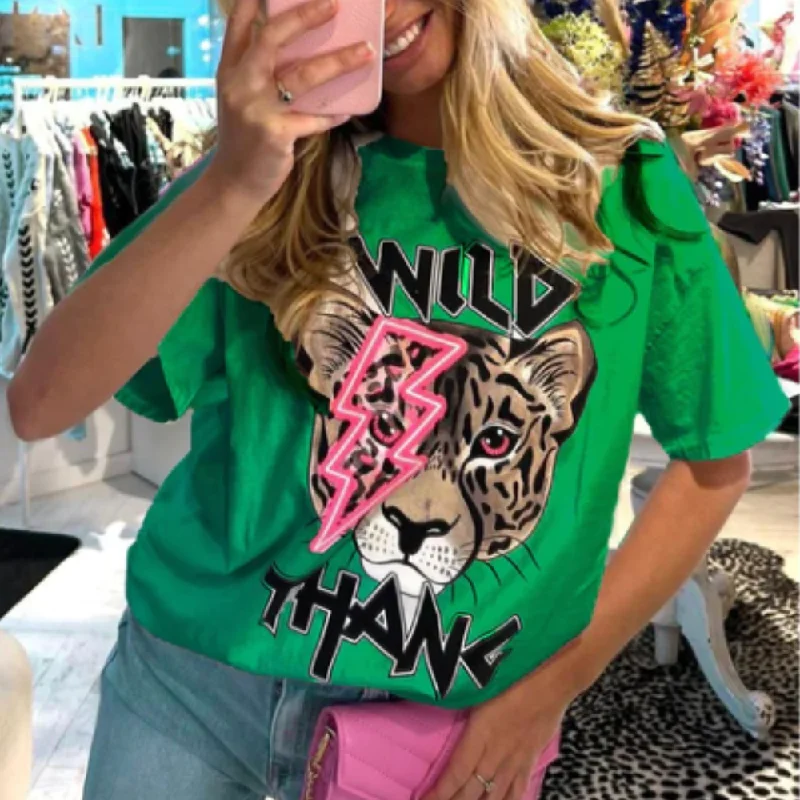 The Boutique Wild Thang Oversized Tee