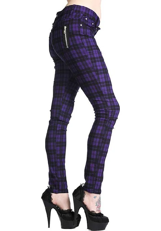 Forever Yours [Purple Check] | SKINNY JEANS