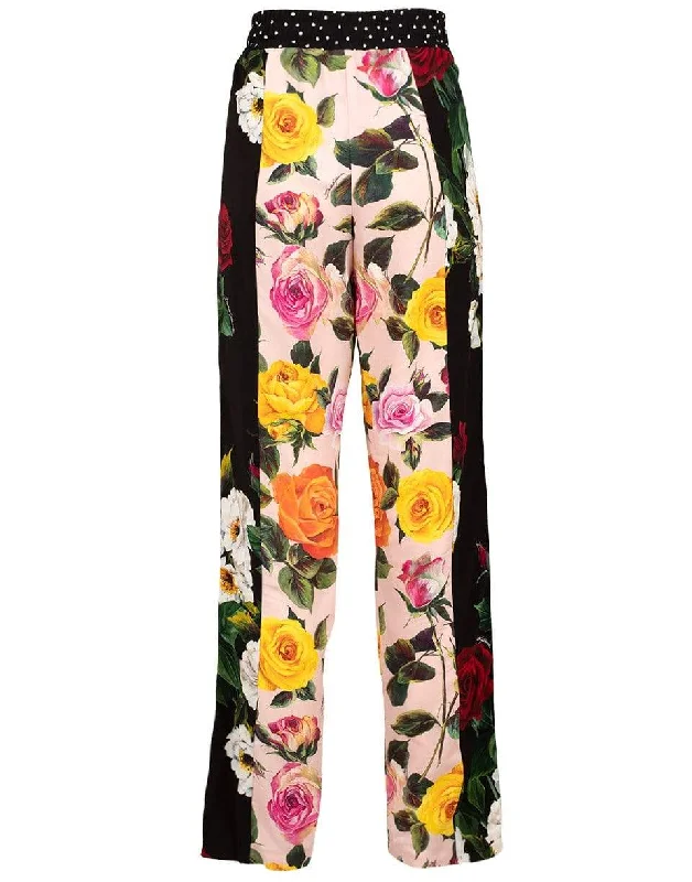 Floral Patchwork Jogger Track Pants